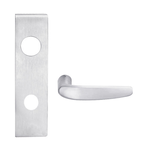 L9026R-07N-626 Schlage L Series Exit Lock with Cylinder Commercial Mortise Lock with 07 Cast Lever Design and Full Size Core in Satin Chrome