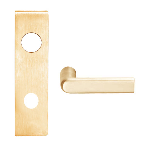 L9070R-01N-612 Schlage L Series Classroom Commercial Mortise Lock with 01 Cast Lever Design and Full Size Core in Satin Bronze