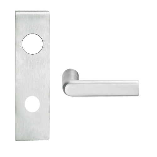 L9080R-01N-619 Schlage L Series Storeroom Commercial Mortise Lock with 01 Cast Lever Design and Full Size Core in Satin Nickel