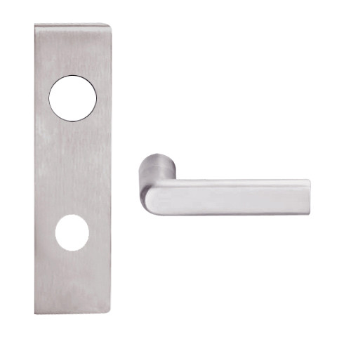 L9080R-01N-630 Schlage L Series Storeroom Commercial Mortise Lock with 01 Cast Lever Design and Full Size Core in Satin Stainless Steel