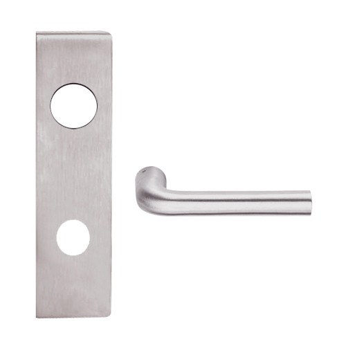 L9080R-02N-630 Schlage L Series Storeroom Commercial Mortise Lock with 02 Cast Lever Design and Full Size Core in Satin Stainless Steel