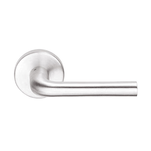 L9485L-02A-629-LH Schlage L Series Less Cylinder Faculty Restroom Commercial Mortise Lock with 02 Cast Lever Design in Bright Stainless Steel