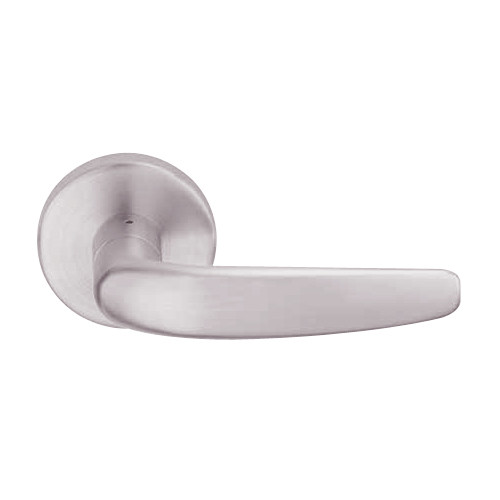 L9485L-07A-630-LH Schlage L Series Less Cylinder Faculty Restroom Commercial Mortise Lock with 07 Cast Lever Design in Satin Stainless Steel