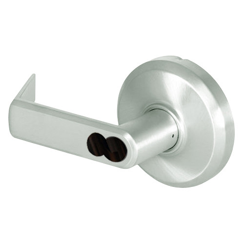 QCL261E619NOL478SLC Stanley QCL200 Series Less Cylinder Classroom Lock with Sierra Lever Prepped for SFIC in Satin Nickel Finish