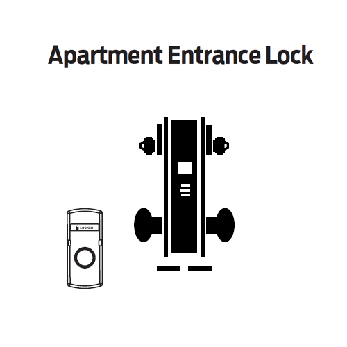 L9060P-01B-629 Schlage L Series Apartment Entrance Commercial Mortise Lock with 01 Cast Lever Design in Bright Stainless Steel