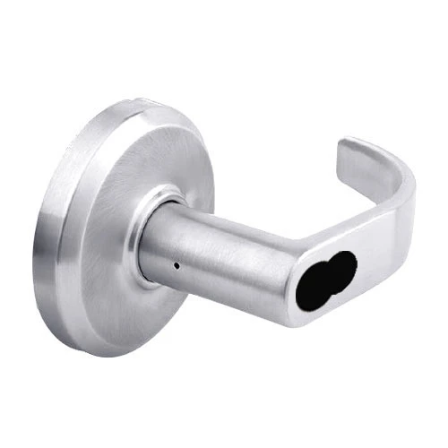 QCL261M625NOLFLRBF Stanley QCL200 Series Ansi Strike Best "F" Classroom Lock with Summit Lever Prepped with SFIC Core in Bright Chrome Finish