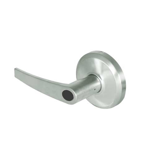 QCL254A619S8NOSLC Stanley QCL200 Series Less Cylinder Corridor Lock with Slate Lever in Satin Nickel Finish