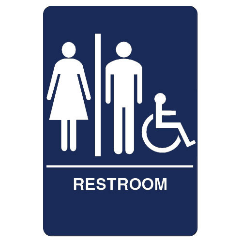 HS-9070-32 Don Jo ADA Sign in Blue Color HS-9070-32 Don Jo ADA Sign in Blue Color