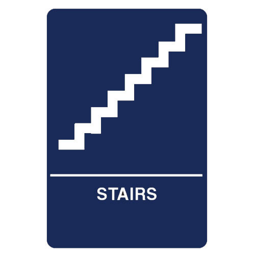 HS-9070-24 Don Jo ADA Sign in Blue Color