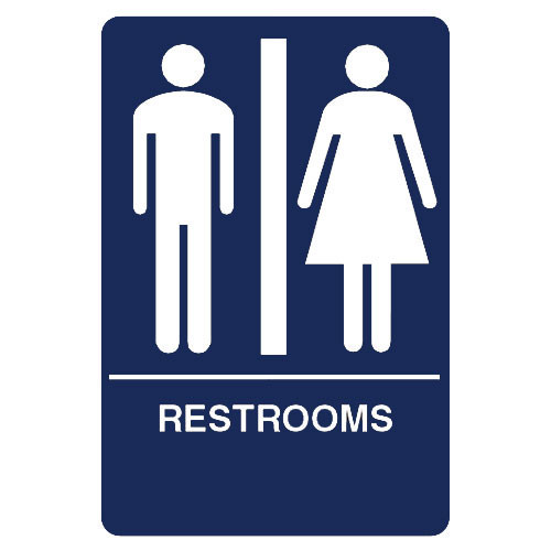 HS-9070-03 Don Jo ADA Sign in Blue Color