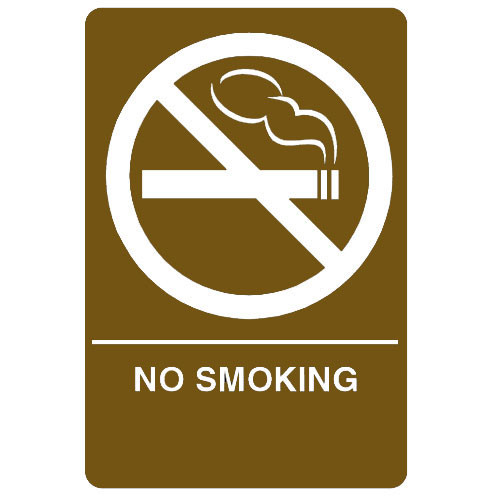 HS-9060-22 Don Jo ADA Sign in Brown Color