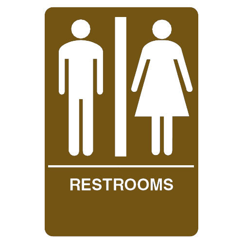 HS-9060-03 Don Jo ADA Sign in Brown Color