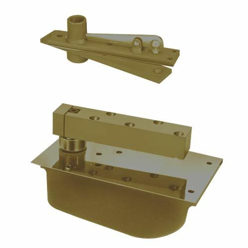 EH28-105N-2W-LH-613 Rixson 28 Series Power Transfer Heavy Duty Single Acting Center Hung Floor Closer in Oil Rubbed Bronze Finish