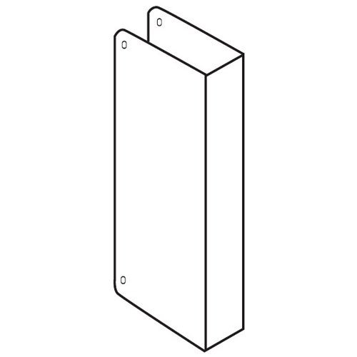 80-BZ-CW Don Jo Blank Wrap-Around Plate with Trim Screws