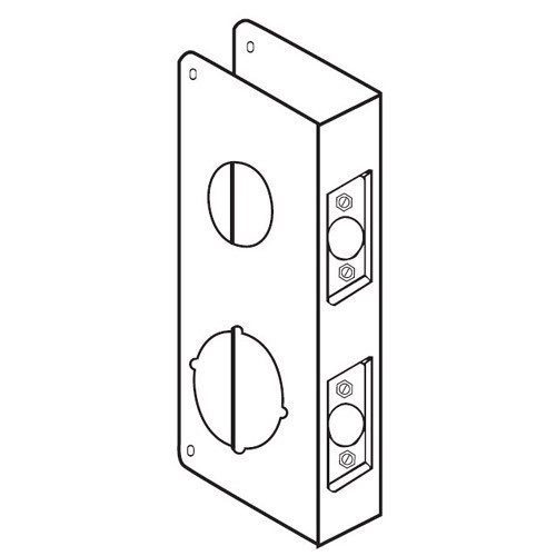 484-AB-CW Don Jo Classic Wrap Around Plate in Antique Brass Finish