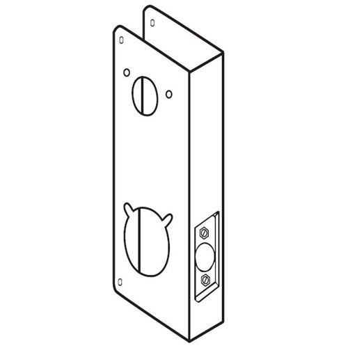 4000-4-PB-CW Don Jo Wrap-Around Plate for Kaba/Simplex 4000 Series