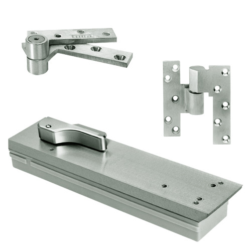 Q5104NBC-LCC-LH-619 Rixson Q51 Series 3/4" Offset Hung Shallow Depth Floor Closers in Satin Nickel Finish