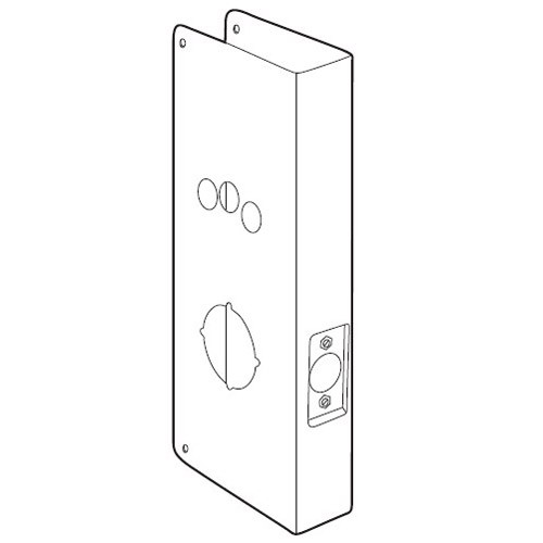 17-10B-CW Don Jo Blank Wrap-Around Plate in Oil Rubbed Bronze Finish