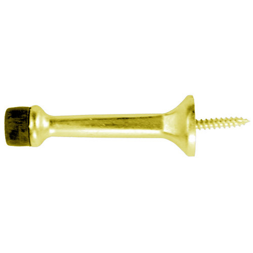 1504-605 Don Jo Rigid Base Stop in Bright Brass Finish