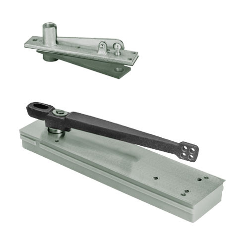 5015ABC105-LFP-LH-619 Rixson 50 Series Single Acting Center Hung Shallow Depth Floor Closers in Satin Nickel Finish