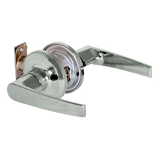 QTL230A619NOLFLS Stanley QTL200 Series Passage Tubular Lock with Slate Lever in Satin Nickel Finish