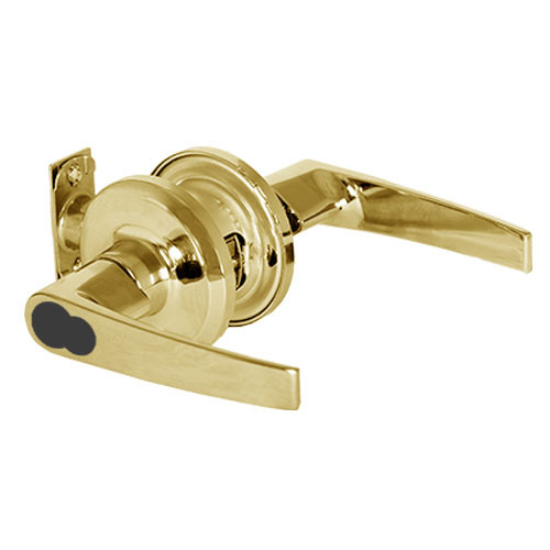 QTL271A605SAFLRBF Stanley QTL200 Series Best F Keyway Storeroom Tubular Lock Prepped for SFIC with Slate Lever in Bright Brass Finish