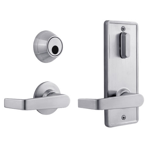 QCI230E626NR4FLSLC Stanley QCI200 Series Standard Duty Interconnected Single Locking with Sierra Lever in Satin Chrome Finish