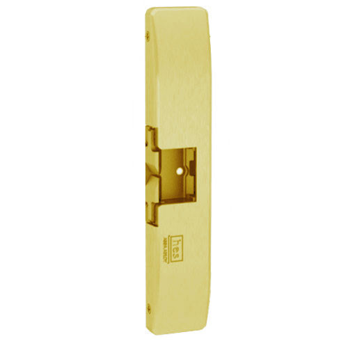 9500-605-LBSM Hes Electric Strike Fire Rated with LatchBolt Strike Monitor in Bright Brass finish
