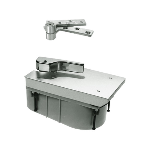 QT27-105S-LCC-LH-619 Rixson 27 Series Heavy Duty Quick Install Offset Hung Floor Closer in Satin Nickel Finish