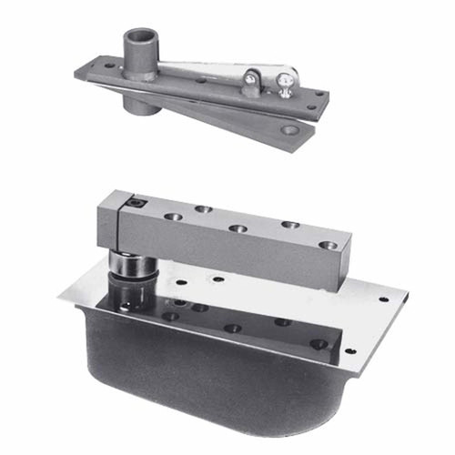 H28-105N-LCC-LH-626 Rixson 28 Series Heavy Duty Single Acting Center Hung Floor Closer in Satin Chrome Finish