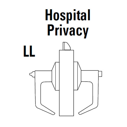 9K30LL15LSTK613 Best 9K Series Hospital Privacy Heavy Duty Cylindrical Lever Locks with Contour Angle with Return Lever Design in Oil Rubbed Bronze