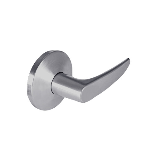 9K30LL16LSTK626 Best 9K Series Hospital Privacy Heavy Duty Cylindrical Lever Locks with Curved Without Return Lever Design in Satin Chrome