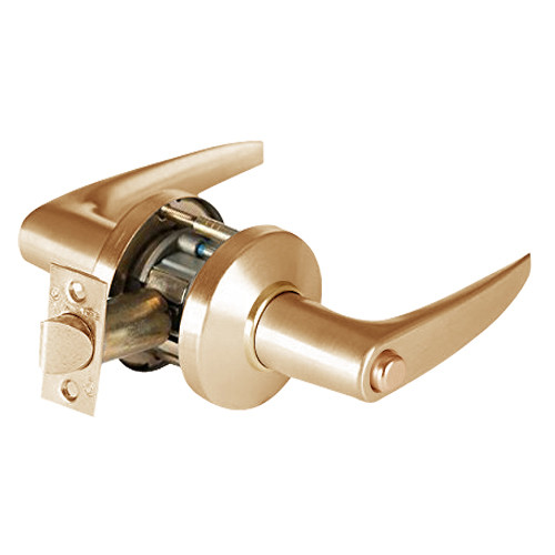 9K40L16CS3612 Best 9K Series Privacy Heavy Duty Cylindrical Lever Locks with Curved Without Return Lever Design in Satin Bronze