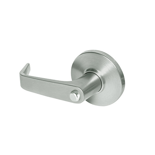 9K40L15DSTK618 Best 9K Series Privacy Heavy Duty Cylindrical Lever Locks with Contour Angle with Return Lever Design in Bright Nickel