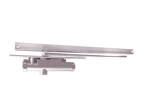 3131-H-LH-US15 LCN Door Closer with Hold Open Arm in Satin Nickel Finish