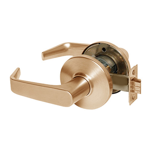 9K50N15DSTK612 Best 9K Series Passage Heavy Duty Cylindrical Lever Locks with Contour Angle with Return Lever Design in Satin Bronze
