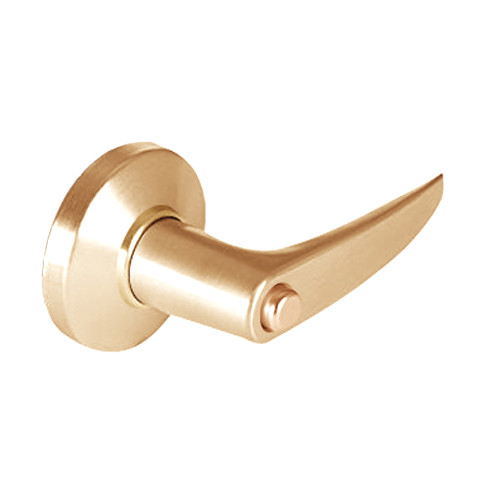 9K50L16CS3611 Best 9K Series Privacy Heavy Duty Cylindrical Lever Locks with Curved Without Return Lever Design in Bright Bronze