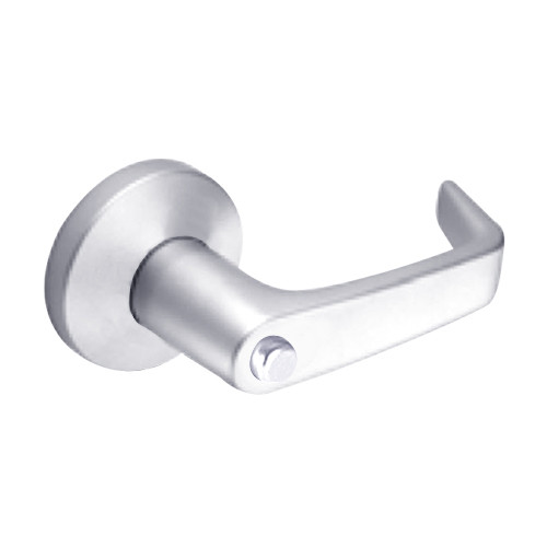 9K50L15KSTK625 Best 9K Series Privacy Heavy Duty Cylindrical Lever Locks with Contour Angle with Return Lever Design in Bright Chrome