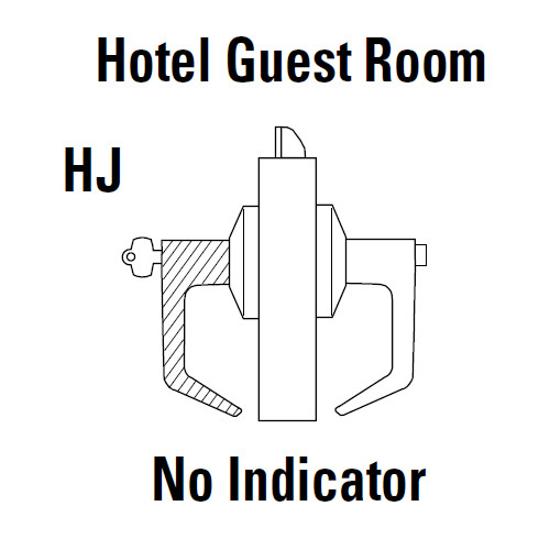 9K37HJ14LS3618 Best 9K Series Hotel Cylindrical Lever Locks with Curved with Return Lever Design Accept 7 Pin Best Core in Bright Nickel