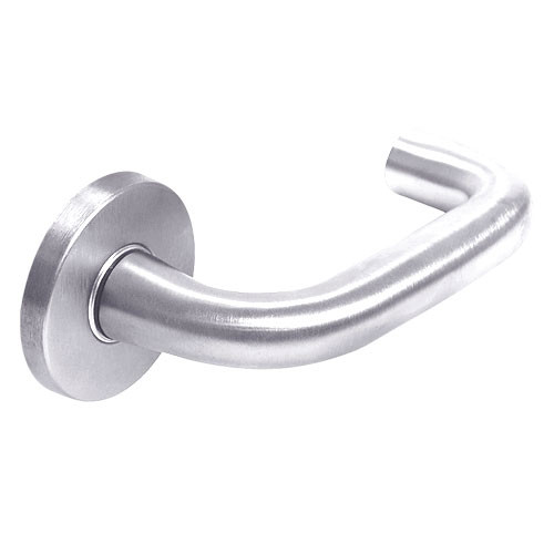 ML2042-LWF-629-M31 Corbin Russwin ML2000 Series Mortise Entrance Trim Pack with Lustra Lever in Bright Stainless Steel