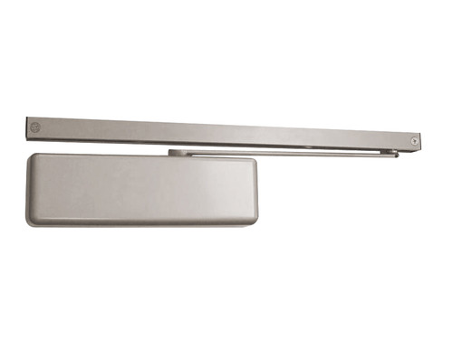 4011T-H-BUMPER-LH-US26 LCN Door Closer Hold Open Track with Bumper in Bright Chrome Finish