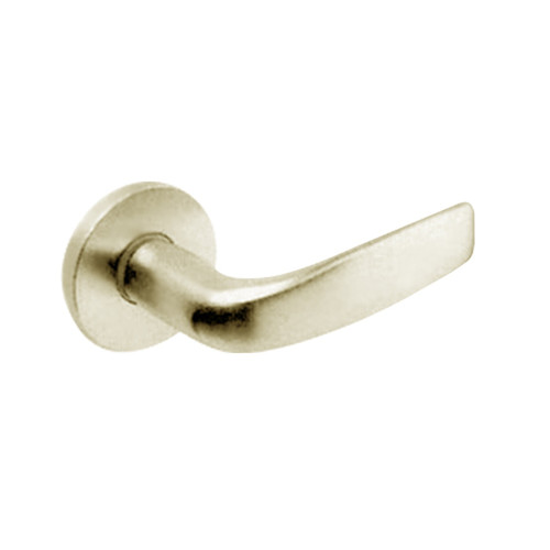 ML2082-CSA-606-CL7 Corbin Russwin ML2000 Series IC 7-Pin Less Core Mortise Dormitory or Exit Locksets with Citation Lever with Deadbolt in Satin Brass