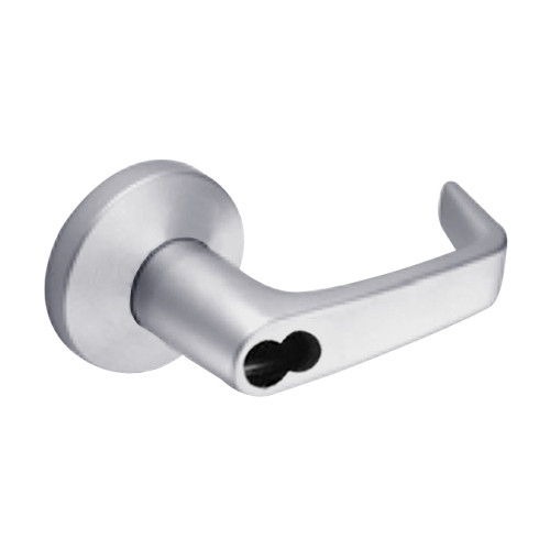 9K57C15KS3626 Best 9K Series Corridor Cylindrical Lever Locks with Contour Angle with Return Lever Design Accept 7 Pin Best Core in Satin Chrome