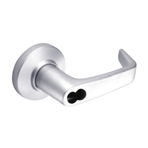 9K57C15CS3625 Best 9K Series Corridor Cylindrical Lever Locks with Contour Angle with Return Lever Design Accept 7 Pin Best Core in Bright Chrome