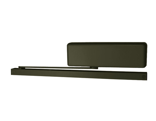 4023T-H-BUMPER-RH-US10B LCN Door Closer Hold Open Track with Bumper in Oil Rubbed Bronze Finish