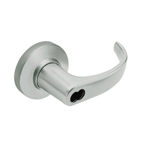 9K37DZ14CS3619 Best 9K Series Closet or Storeroom Cylindrical Lever Locks with Curved with Return Lever Design Accept 7 Pin Best Core in Satin Nickel
