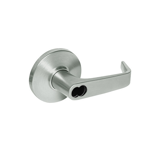 9K47EA15DSTK618 Best 9K Series Entrance or Office Cylindrical Lever Locks with Contour Angle with Return Lever Design Accept 7 Pin Best Core in Bright Nickel