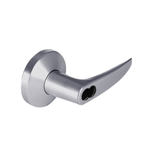 9K37YD16KS3626 Best 9K Series Exit Function Cylindrical Lever Locks with Curved without Return Lever Design Accept 7 Pin Best Core in Satin Chrome