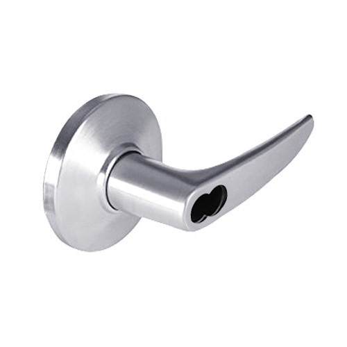 9K37YR16DSTK625 Best 9K Series Special Function Cylindrical Lever Locks with Curved without Return Lever Design Accept 7 Pin Best Core in Bright Chrome