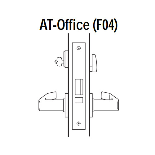 45H7AT3R611 Best 40H Series Office Heavy Duty Mortise Lever Lock with Solid Tube Return Style in Bright Bronze